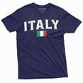 thumbnail image 4 of Men's Italy Flag Shirt Italy Country Flag Tee Italy National Shirt Italia Gifts Italia Shirts (Medium Black), 4 of 7