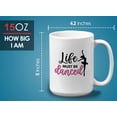 thumbnail image 6 of Ballerina Mug Black 11oz Mug White 15oz - Must be Danced - Ballerina Ballet Dancer Dancing Artist Performance Arts, 6 of 7