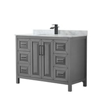 Wyndham Collection Wcv252548sunsmxx Daria 48" Free Standing Single Vanity Set - Dark Gray