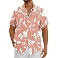 thumbnail image 2 of Fznquz Men's Shirts Hawaiian Short Sleeve Summer T Shirts Beach Button Down Men Clothing, 2 of 5