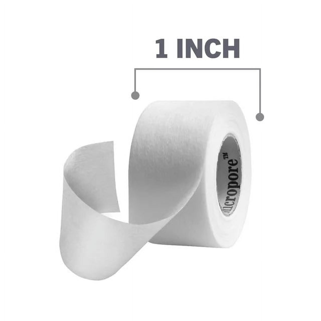 3M Gentle Paper Carded Surgical First Aid Tape - Ideal for Securing Gauze and Dressings - Hypoallergic, Natural Latex-free & Breathable Adhesive - Measures 1 in. x 10 yds - 2 Rolls - Pack of 12