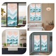 thumbnail image 6 of Ocean Wave Window Privacy Film Teal Gradient Beach Boho Decorative Glass Window Film UV Blocking Static Cling Non-Adhesive Sticker Covering for Home Door 23.6 x 78.7 inches, 6 of 8