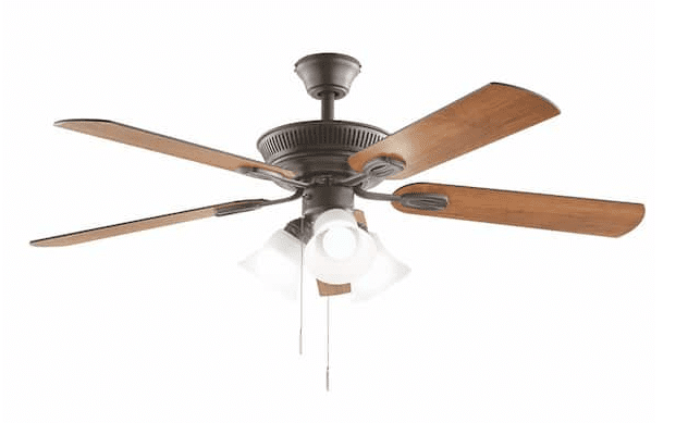 Hampton Bay Havana 48 in. LED Natural Iron Ceiling Fan with Light
