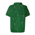 thumbnail image 4 of NAMTYQX Womens Summer Tops Slacking Lapel Soft Short Sleeve Womens Polo Shirts Casual Green Size S, 4 of 5