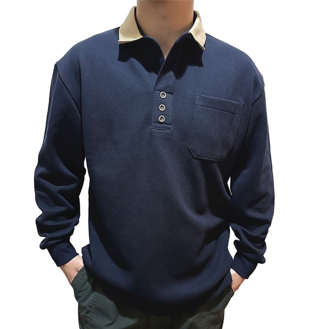 pstuiky camisas de manga larga para hombre, Camiseta de trabajo de manga larga con cuello holgado para hombre, talla grande, camiseta de manga larga con cuello top de hombre xxxxxxl