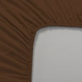 thumbnail image 2 of The Great American Store 600 TC 100% Cotton Solid Fitted Sheet(With 21" Extra Deep Pocket) - Expanded Queen (Chocolate), 2 of 5