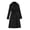 Black, variant on Women's Trench Coat Double-Breasted Classic Lapel Overcoat Windproof Long Belted Jacket Fall Outerwear with Pockets