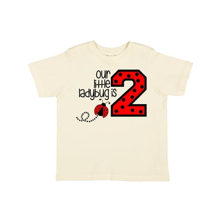 

Inktastic Our Little Ladybug is 2 Gift Toddler Boy or Toddler Girl T-Shirt