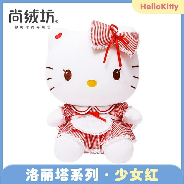 Sanrio-Muñeca de felpa de 30-52cm para niños, juguete de felpa suave, con cojín de almohada, para gato Kt