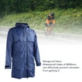 thumbnail image 3 of PVC Waterproof Windproof Rain Jacket for Men, with Reflective Stripes Adjustable Hood Ideal for Outdoor Hiking Fishing, 3 of 7