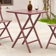 thumbnail image 3 of Compamia Helen Square Folding Bistro Table 24 inch Marsala, 3 of 7