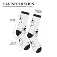 thumbnail image 2 of Crew Socks for Women Men, cartoon bee  Moisture Running Athletic Football Striped Socks Cushion Tube Socks, 2 of 7
