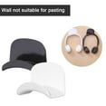 thumbnail image 3 of Punch-Free Headphone Bracket Storage Hook Adhesive Black / White: H5D4, 3 of 8
