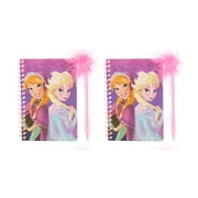 Frozen 2 Pack 60 Page Journal and Maribou Pen (4 x 6 in, 60 Pages) Writing Notebook