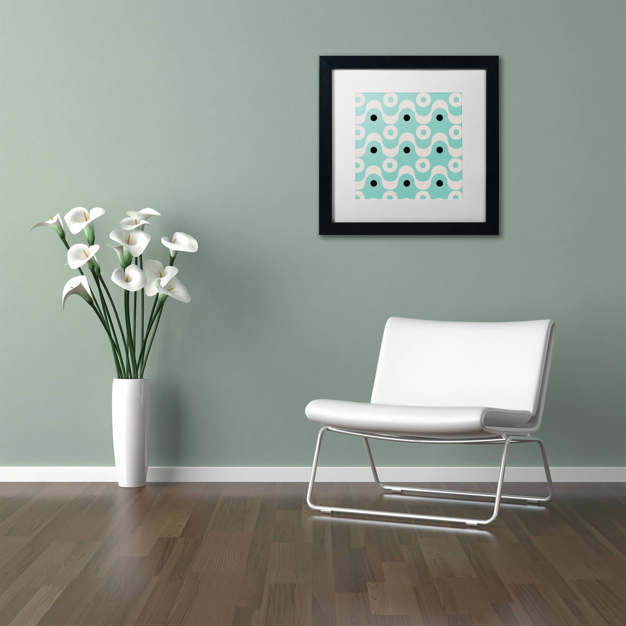 Trademark Fine Art "Fifties Patterns II" Canvas Art by Color Bakery White Matte, Black Frame