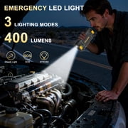 AVAPOW 4000A Peak Car Jump Starter, 27800mAh Battery Jump Starter, Portable Battery Booster, 12V Jump Box with LED Light, USB QC 3.0, Yellow