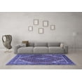 thumbnail image 3 of Ahgly Company Indoor Round Persian Blue Traditional Area Rugs, 5' Round, 3 of 4