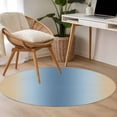 thumbnail image 4 of Round Rug 4Ft Washable Non-Slip, Blue Yellow Ombre Circle Area Rugs for Living Room Bedroom, Farmhouse Modern Gradient Art Indoor Floor Mats Carpet Runner for Home Decor Aesthetic, 4 of 8