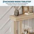 thumbnail image 4 of Wooden Narrow Console Table, 46-Inch Farmhouse Rectangular Accent Table with Natural Blonde Finish for Entryway, Hallway, Foyer, Behind Sofa & Living Room, Natural, 4 of 7