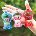 thumbnail image 1 of Chinese Peking Sichuan Opera Makeup Changing Figure Doll Key Holder Toy Pendant, 1 of 4