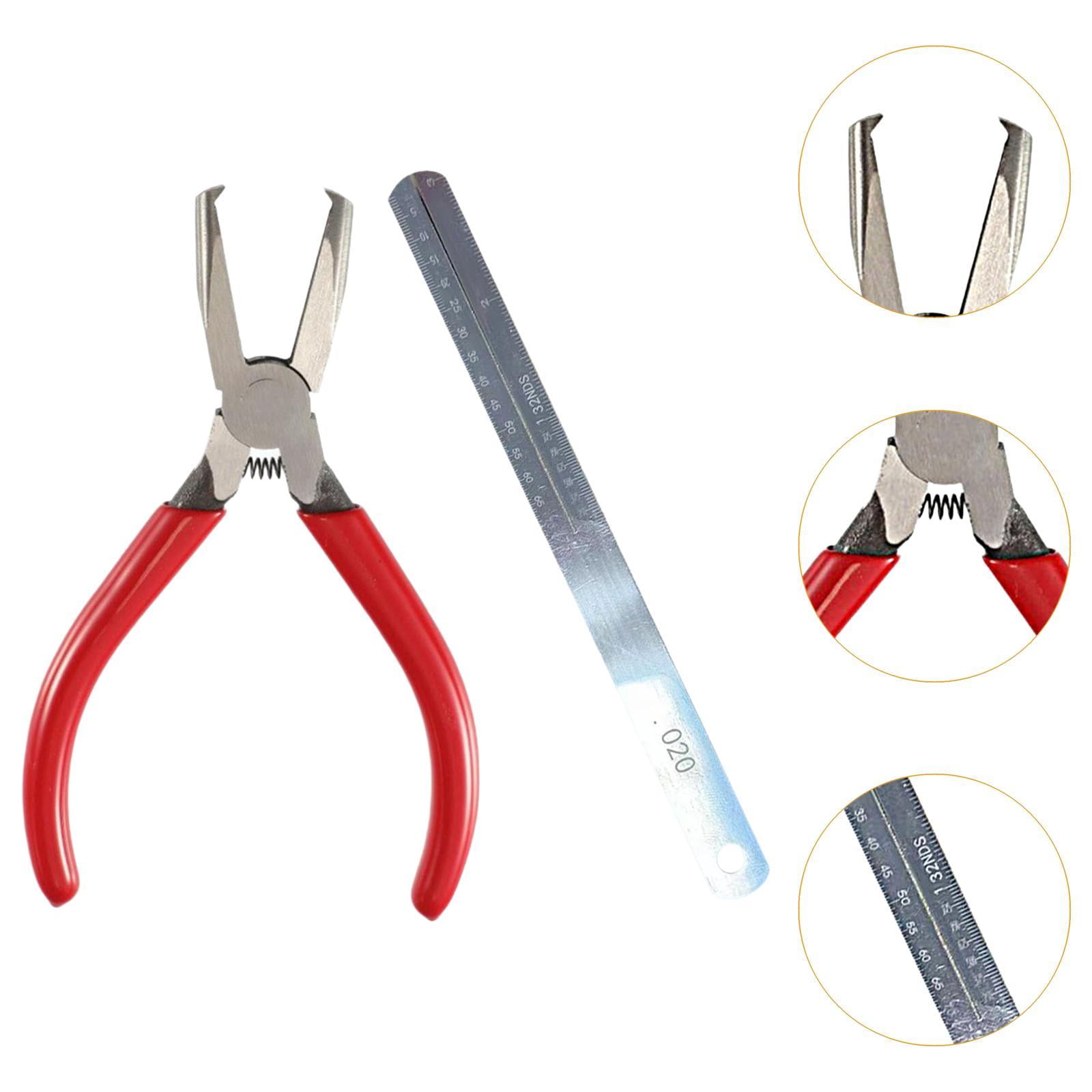 LeeQinersw Fret Removal Pliers, Practical Flat-head Accessories, Fret Wire Pliers, Luthier's Tool for Electric, Acoustic, And Bass Guitars.