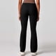thumbnail image 4 of Pincandy Women's Solid Color High Waist Flared Yoga Pants, Elastic Waist, Stretchy Fabric, Yoga & Daily Fitness, 4 of 5