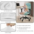 thumbnail image 3 of SCRAWLGOD Starfish Seashell Beach Stretchy Office Chair Slipcover with Arm Rest Covers Comfy Breathable Rotating Chair Cover Easy to Remove Desk Chair Protector, Set of 4, 3 of 7