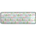 thumbnail image 5 of SKYSONIC 2X6 Feet Summer Cute Flamingos Runner Rug with Rubber Backing, Tropical Palm Leaves Non Slip Entryway Rug Runner Washable Soft Area Rug Carpet for Hallway Bedroom Kitchen Decor, 5 of 6