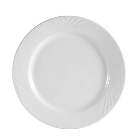 

Roosevelt Plate 5-1/2 Dia. X 3/4 H Porcelain Super White 4 packs