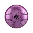 thumbnail image 1 of Tambor hueco Tambor de lengua de acero de 5 pulgadas, tambor de mano de 8 notas con mazo de tambor, púas de dedo, peusión para meditación y Yoga, 1 of 8