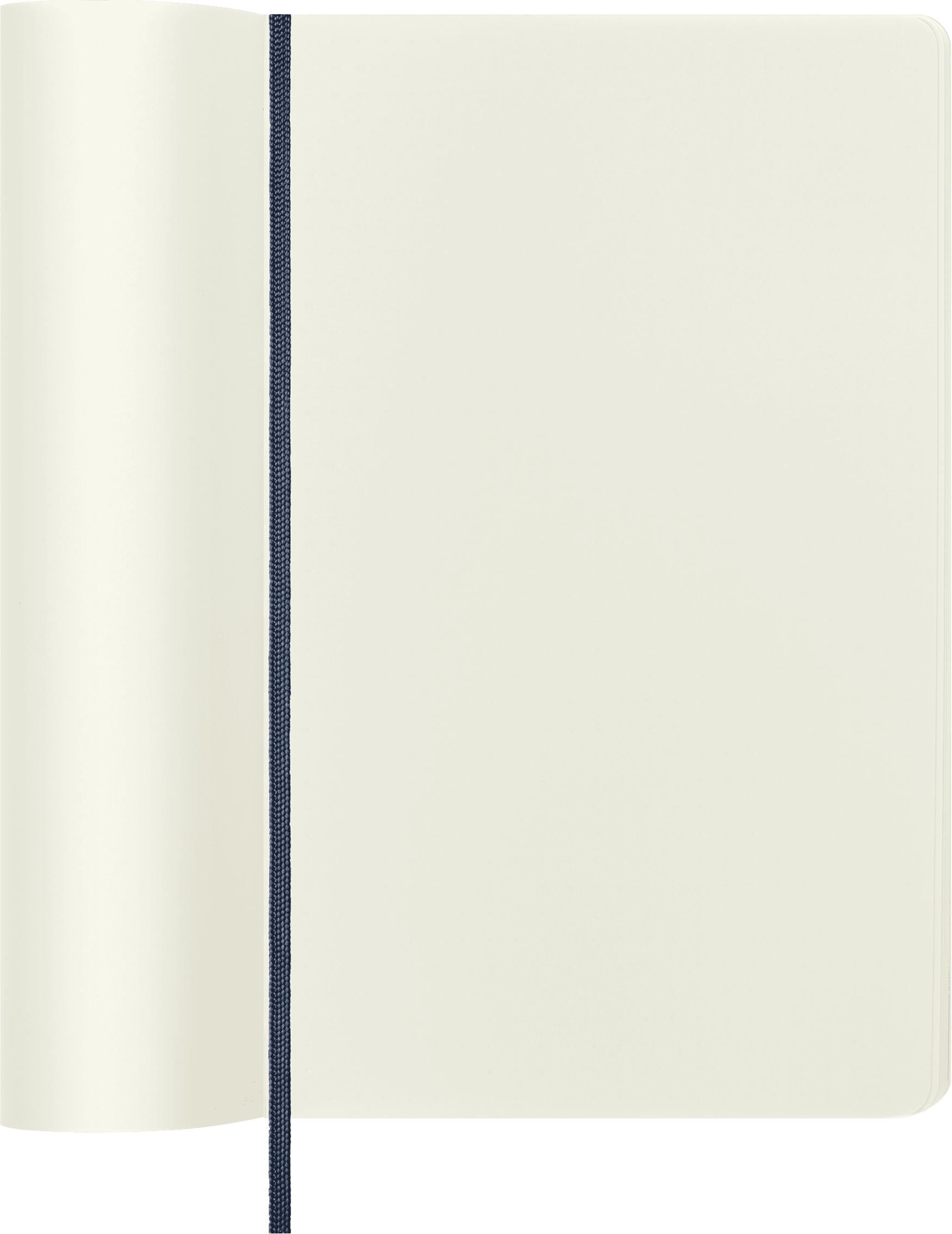 Moleskine Classic Notebook, Soft Cover, Large (5" x 8.25"), Plain, Sapphire Blue