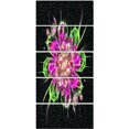 thumbnail image 2 of Fleur Fractale Parfaite en Violet et Vert - Impression sur Toile d'Art Floral, 2 of 3