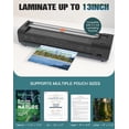 thumbnail image 4 of 13 Inch Laminator Machine with Auto Paper Feed, Never Jam A3 Thermal & Cold Lamination, 20 Laminating Sheets, 10-in-1 Laminator with Cutter,, 4 of 9
