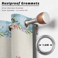 thumbnail image 2 of Outdoor Curtains for Patio Waterproof, Easter Outdoor Privacy Panels Grommet, Spring Gnomes Flowers Rabbit Eggs Blue Check Blackout Outside Curtains for Porch/Cabana/Pergola/Gazebo 54"x95", 1 Panel, 2 of 8