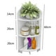 thumbnail image 2 of Estante esquinero para baño, estante de plástico para encimera de baño, organizador lateral para baño, 2 of 8