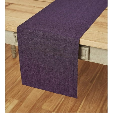

Linen Table Runner 14 x 120 Inches – 100% Pure Linen Fabric Grape Table Runner for Fall Thanksgiving Christmas Holiday – Athena Handcrafted from European Flax