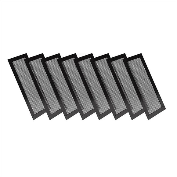 Cubierta Magnética de Ventilación de Piso de 8 Piezas, Cubierta de Pantalla de Ventilación de Aire de 4x10 Pulgadas, PVC para Pared, Techo, Piso, Captura Desechos