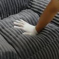 thumbnail image 6 of Jopath Giant Bean Bag Chair,Giant Plush Bean Bag Chair For Adults With Armrests And Footstool,Cozy Fluffy Cloud Mini Couch For Living Room, Bedroom & Dorm Gray, 6 of 8