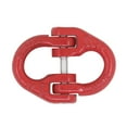 thumbnail image 3 of g80 chain fittings connecting link chain chain connection link chain shackles and links Metal Red double link chain 1T-12.5T, 3 of 4