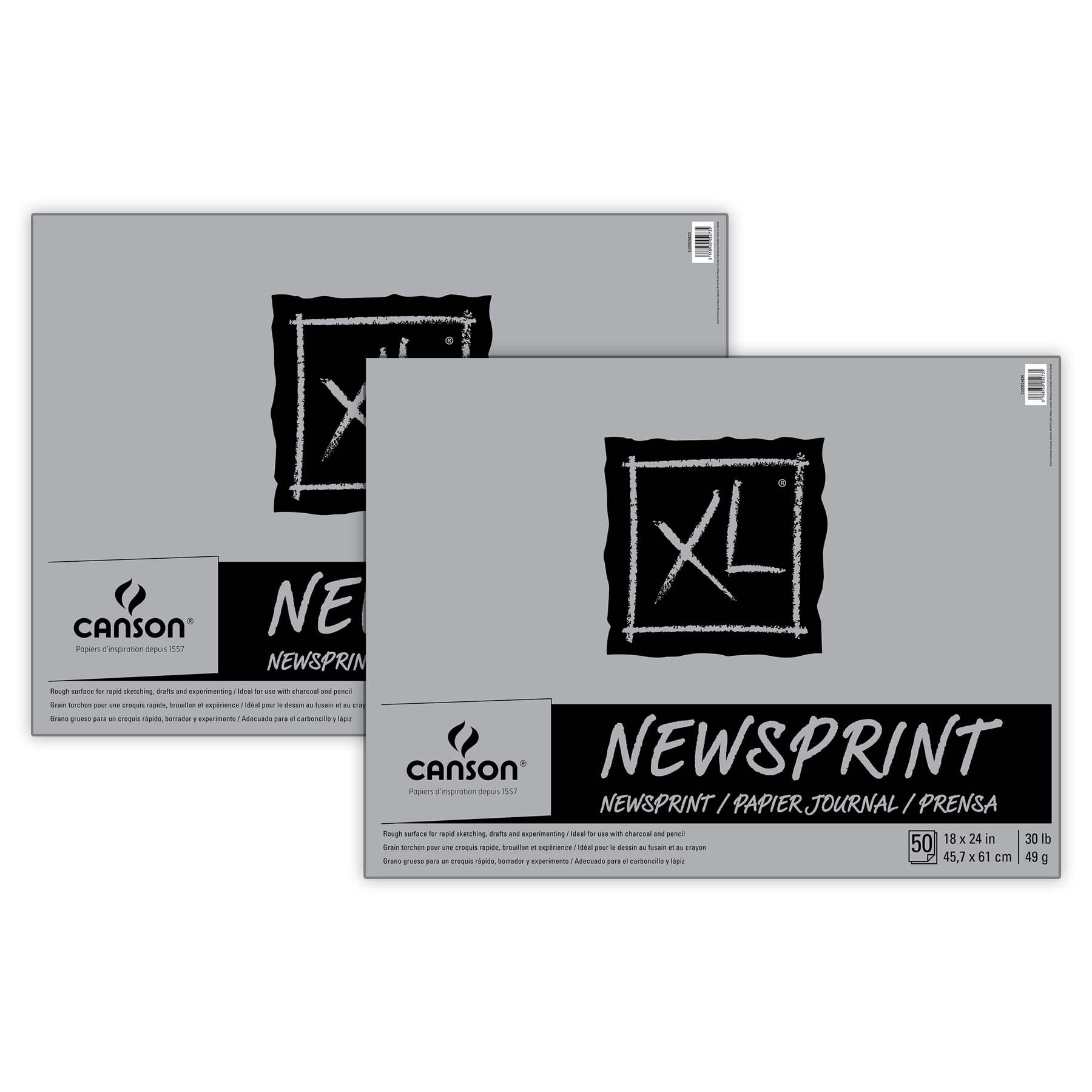 Canson XL Series Mixed Media Sheet Bulk Pack, 100 Sheet, 12x18