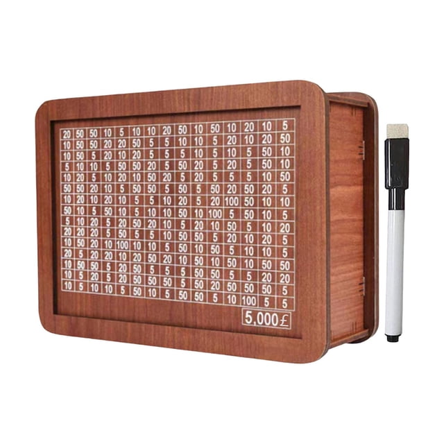 Tnarru Retro Money Box with Counter Portable Money Saving Box for Kids Adults Child 5000 pound