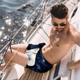 thumbnail image 2 of luoweisi Men's Beach Shorts Quick Dry Swim Trunks with Mesh Lining Galaxy Polar Bear L, 2 of 5
