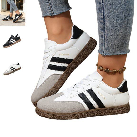 YOUYEDIAN Sneakers for Women Casual Platform Heel Fashion Round Toe Non Slip Sneakers Retro Versatile Outdoor Walking Shoes