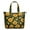 Black Green Stem, variant on White Yellow Flower Sunflower Pattern Travel Tote Bags for Women Carry On,Large Weekender Bags for Women Travel,Multi Functional Duffle Bag for Work,Shopping,Sports