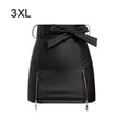 thumbnail image 3 of Minnieouse de cintura alta de verano para mujer, faldas de fiesta para niñas, banquete, senderismo, moda en la playa, faldas por encima de la Prendas para la parte inferior del cuerpo Negro XXXL, 3 of 6