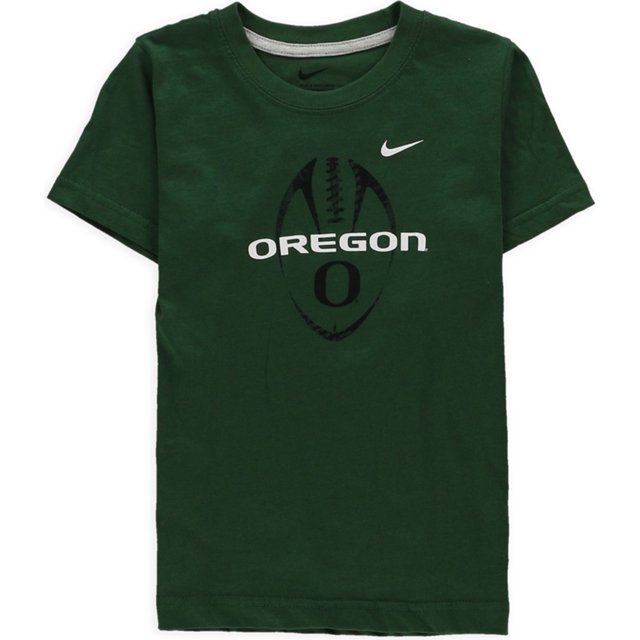 Nike Boys Oregon Football Graphic Camiseta, Verde, XS (7)