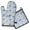 Colorful Funny Dachshund-3, variant on Colorful Funny Dachshund Kitchen Oven Mitt and Pot Holder Sets 2 Pcs for Baking, Cooking and Grilling, Heat Resistant Up To 392 °F