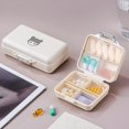 thumbnail image 4 of Tnobhg Pill Box Portable Travel Pill Organizer Compact Pill Holder Box with 7 Compartments for Home Outdoor, 4 of 8