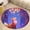 Flannel-2, variant on Enchanted Forest Fox Scene Round Area Rugs for Bedroom Living Room, 4FT Soft Comfy Indoor Circle Carpets, Floor Mat
