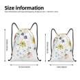 thumbnail image 2 of Xecao Wildflowers Pattern Sports Drawstring Backpack - String Swim Gym Bag with Wet Proof Pocket for Women&Men-Medium, 2 of 6
